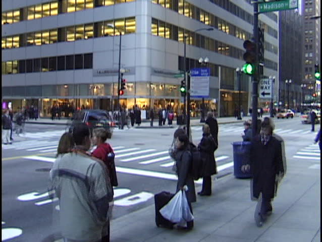 City Crosswalk Time Lapse