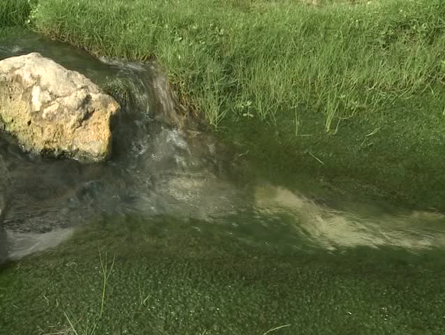 Well spring with natural mineral water - beginning of the river