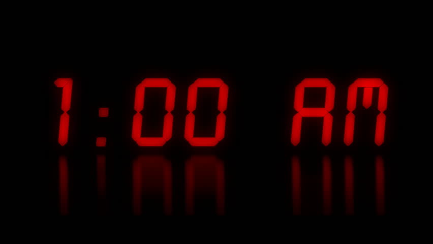 Digital numbers counting, NTSC