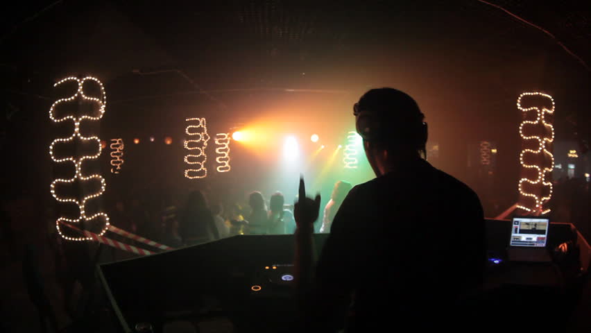 DJ in a nightclub