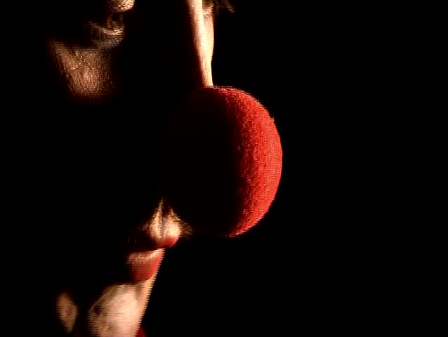 portrait of sad clown