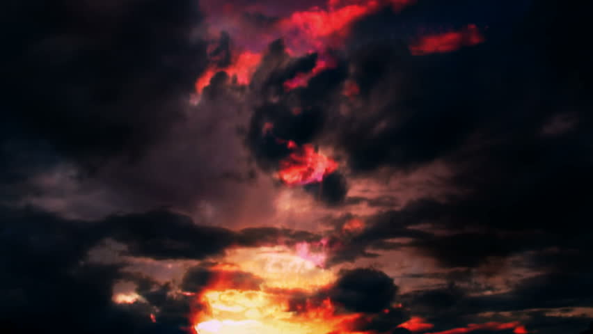 Dark burning clouds