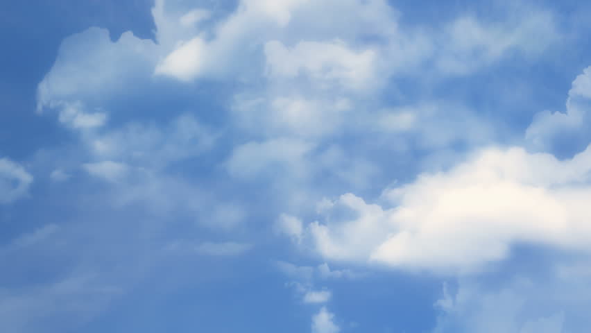 Flight through clouds - loopable animation