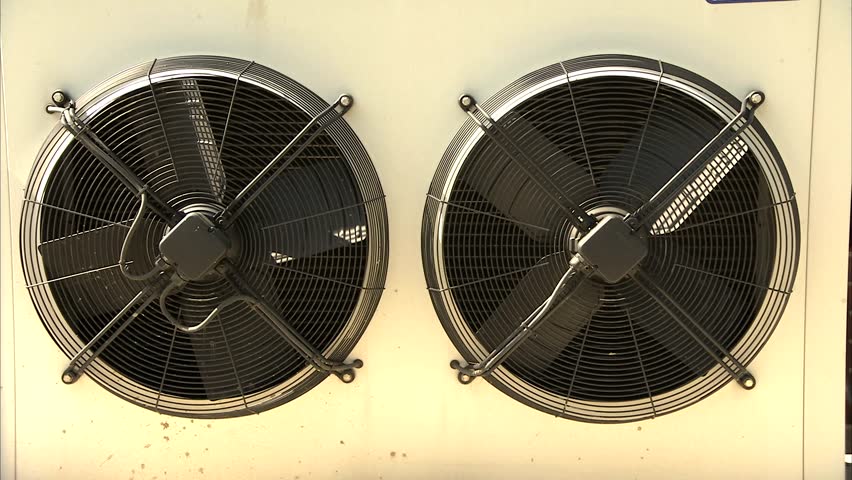 Fans starting on air conditioning unit
