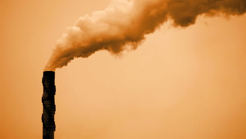 Smoke stack spewing out air pollution