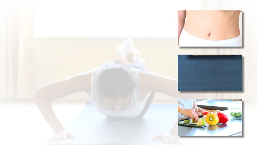 Stock animation presenting the concept of diet in HD 