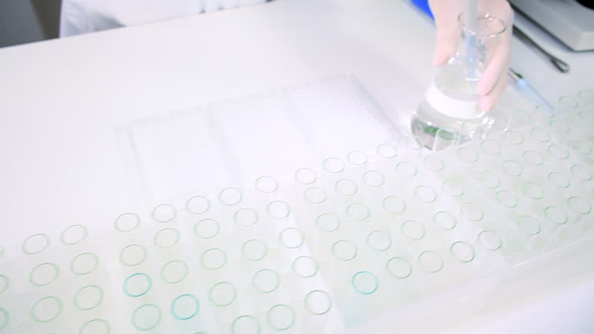 Scientific & medical equipment being used in laboratory conditions
