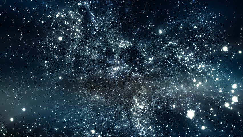 loopable space background with spinning camera - CGI, 30 fps 