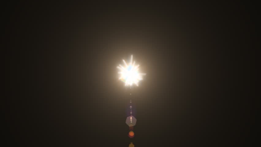 Lens flare explosion