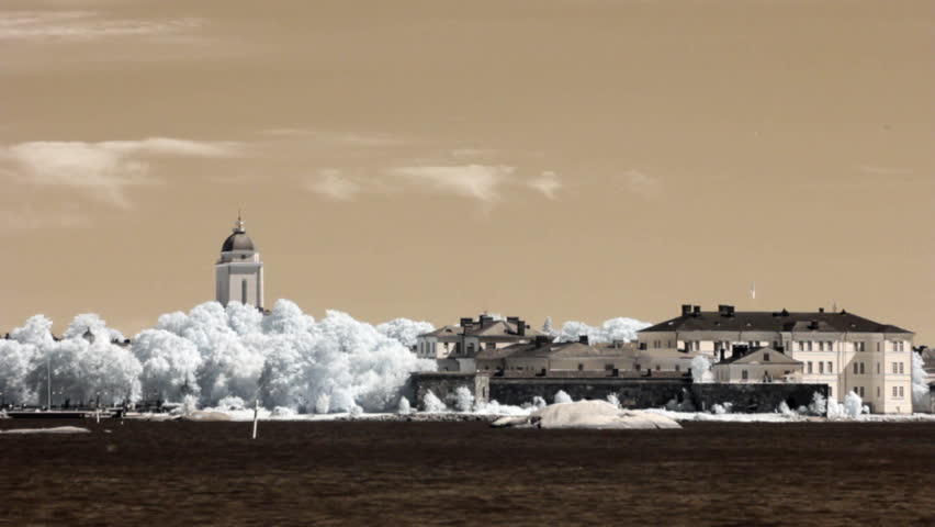 Infrared Finland: Suomenlinna fortification near Helsinki 1 