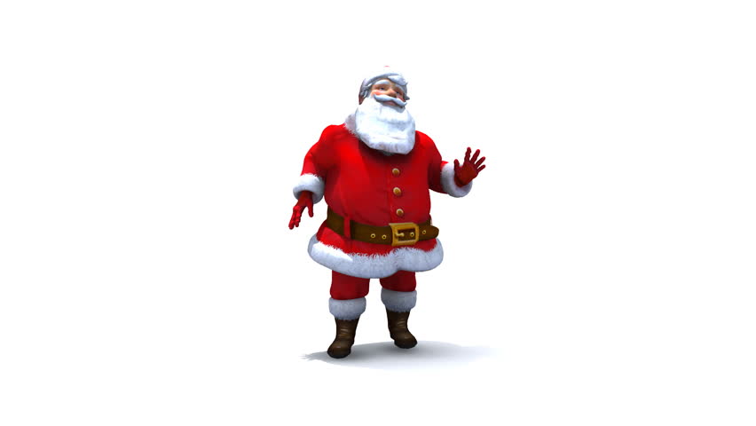 Santa Dancing Loop, Comes with Alpha.