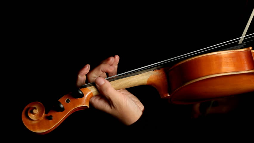 Musician playing violin
