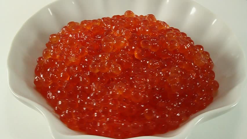 red roe in a ceramic bowl 