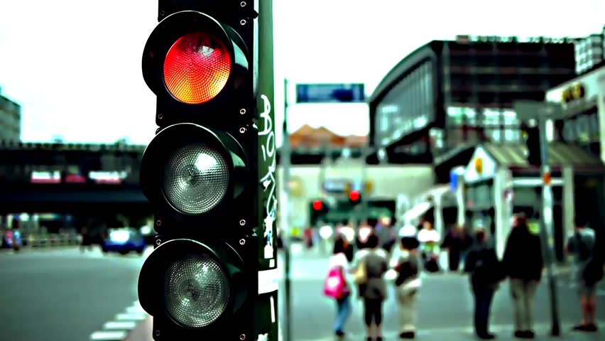 a crossing in the central city of the old west berlin is shown time lapsed, near the famous metro zoo station, people are moving very fast