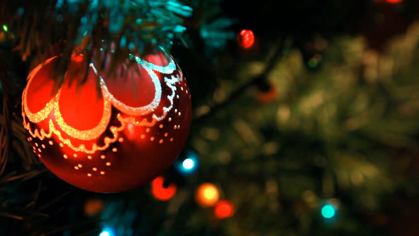 Placing a Gift under the Christmas tree
