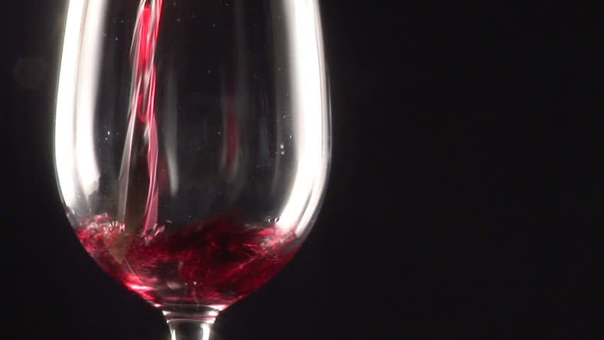 Red Wine being poured