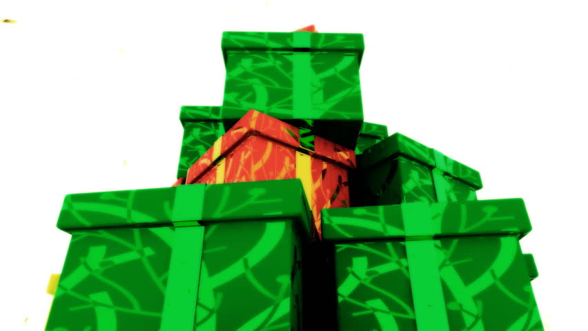 3D rendering of colorful presents in an isolate shot. 