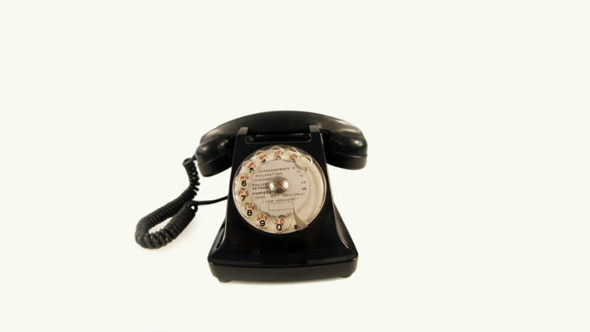 stopmotion of an old style telephone ringing