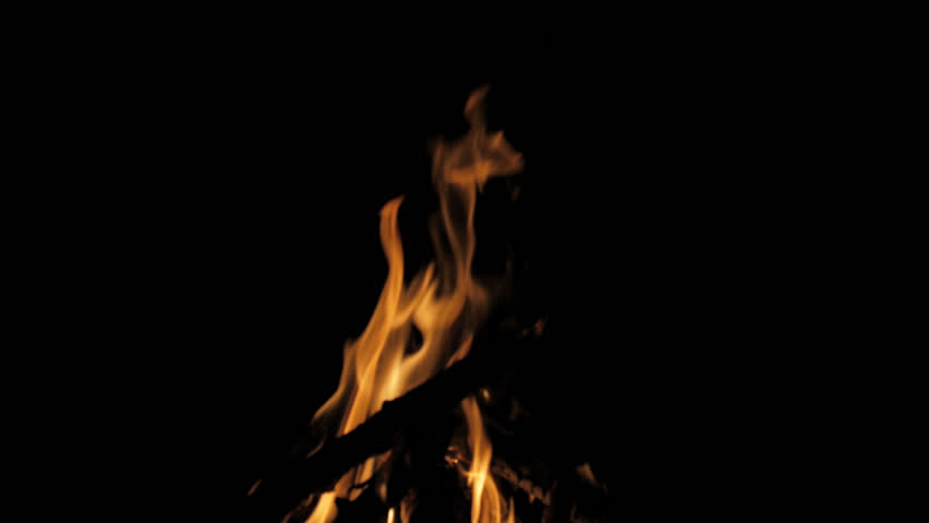 Realistic Fire Flame, Close Up - Transparent Background. PNG+Alpha