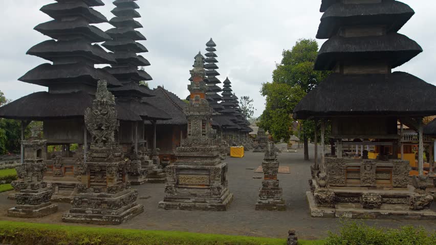 Tiered Pagodas Of Taman Ayun Stock Footage Video 100 Royalty Free 1007061544 Shutterstock