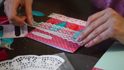 Making Greeting Card Stock Video Footage 4k And Hd Making Greeting Card Stock Video Footage 4k And Hd