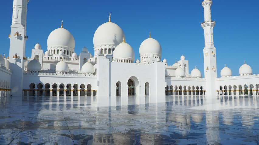 Mosque at Abu Dhabi in United Arab Emirates - UAE image - Free stock ...