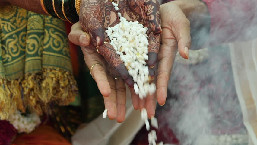 Indian Hindu Wedding Rituals In Stock Footage Video 100