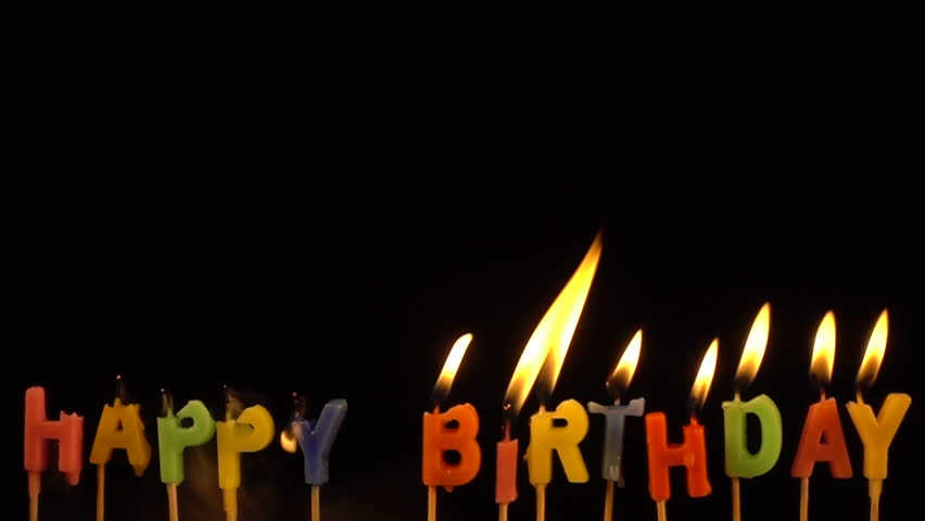 Extinguishing Happy Birthday Candles Slow Stock Footage Video 100 Royalty Free 1008986534 Shutterstock