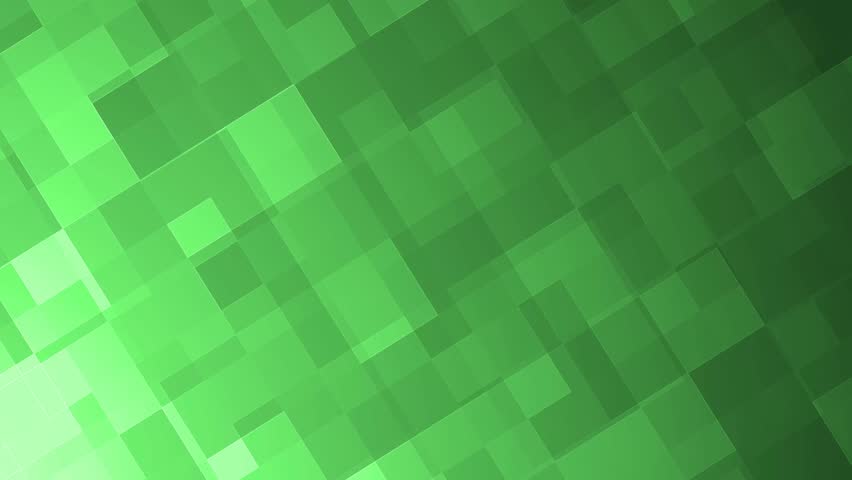 Green Glowing Geometric Squares of Stock Footage Video (100% Royalty