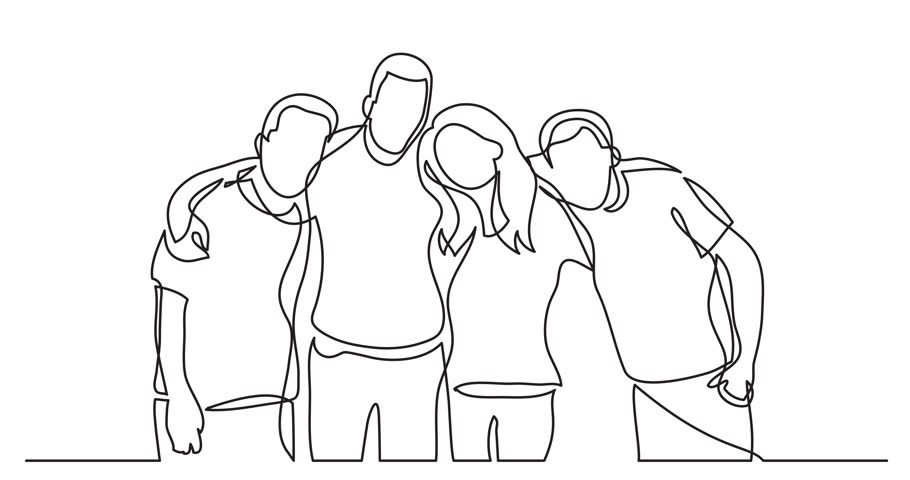One Line Art Animation : Self drawing animation of continuous line man