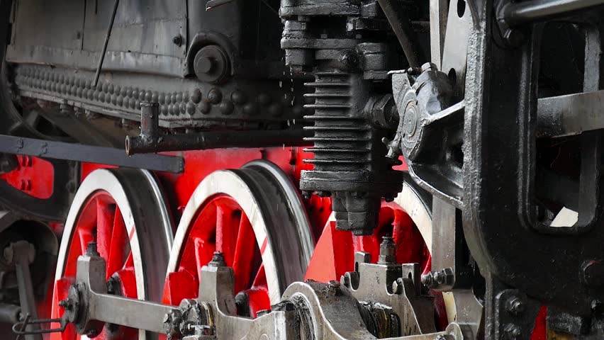 Локомотив деталь. Steam Train Wheels.