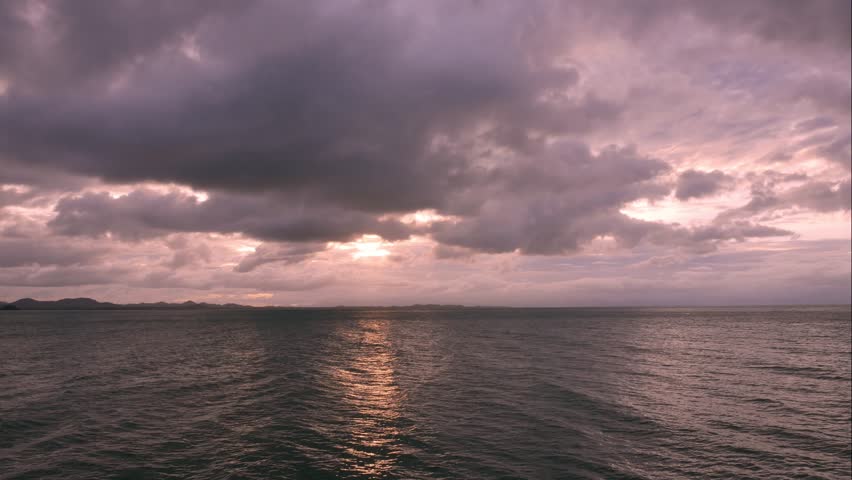 Storm clouds over the dusk lake landscape image - Free stock photo ...