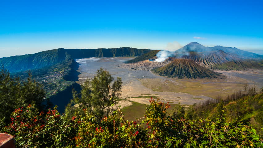 Landscape of Mount Bromo on the Island of Java, Indonesia image - Free ...