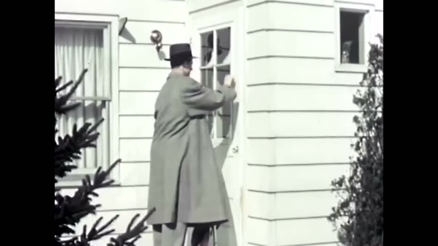 Circa 1950s A Door To Door Stock Footage Video 100 Royalty