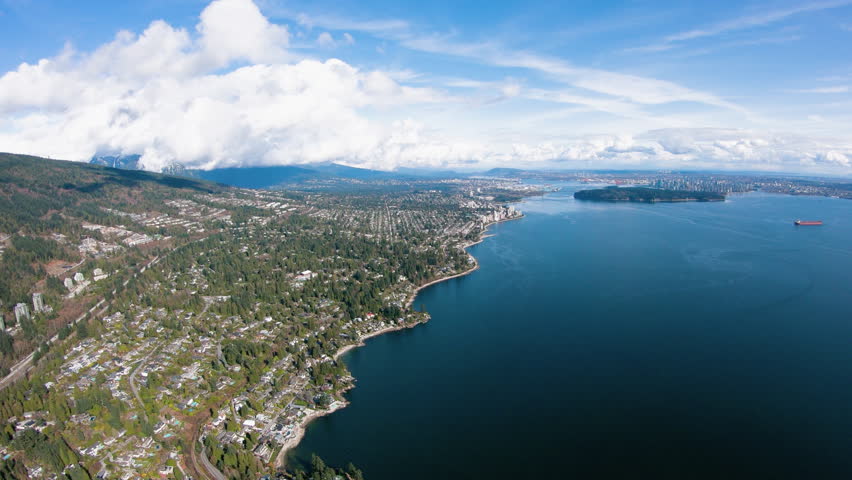 Bridge and buildings in Vancouver, British Columbia, Canada image ...