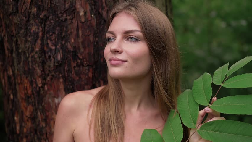 Gorgeous Young Woman Without Clothes Stock Footage Video (100% Royalty