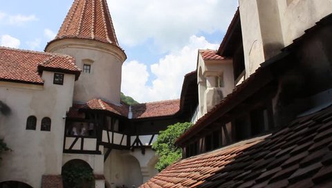 Bran Castle Transylvania Romania June 26 2017 Detail Of The Interior Of Dracula S Castle Made Famous By The Well Known Novel By Bram Stoker Hd Video
