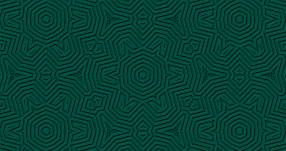 Dark Green Pure Matte Geometric Stock Footage Video 100