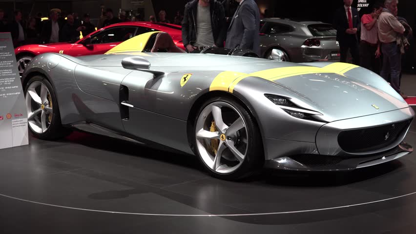 Ferrari Yellow Sports Car
