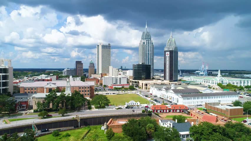Downtown mobile alabama Footage | Stock Clips