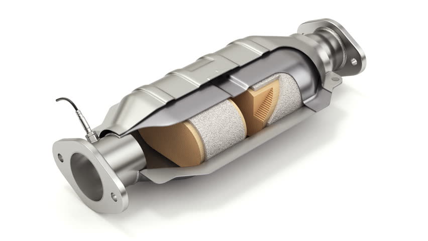 Cross Section of Catalytic Converter Stock Footage Video