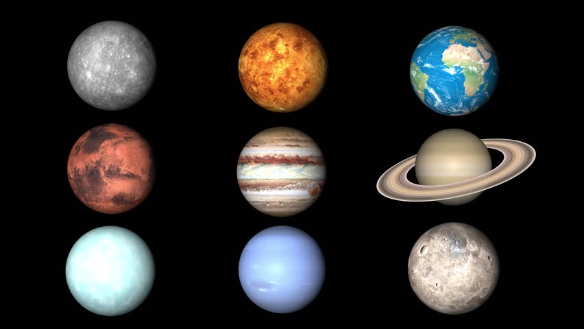 All Planets Of Solar System Stock Footage Video 100 Royalty Free 1018425004 Shutterstock