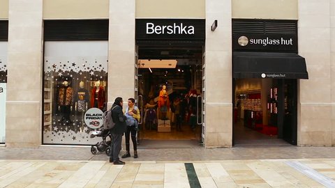 Malaga Spain November 23 Bershka Stock Footage (100% Royalty-free) | Shutterstock