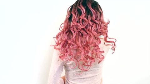 ombre hair curly