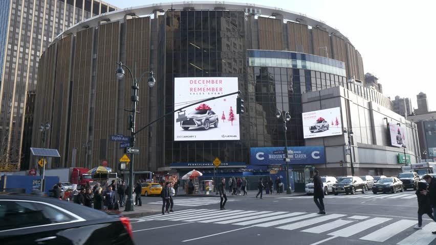 Madison Square Garden And Penn Stock Footage Video 100