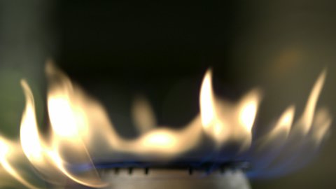 Close Up Fire Lights Up On Stock Footage Video 100 Royalty Free