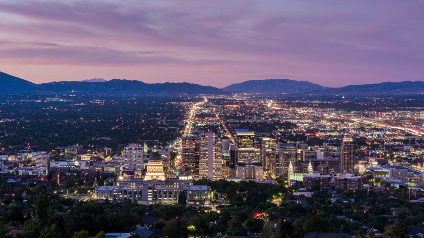 Mountains, lake,landscape of Salt Lake City, Utah image - Free stock ...