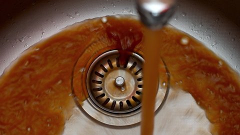 Brown Water Faucet Stock Video Footage 4k And Hd Video Clips