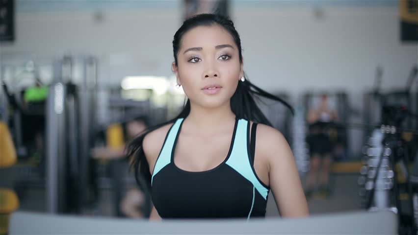Longest hot asian girl working out