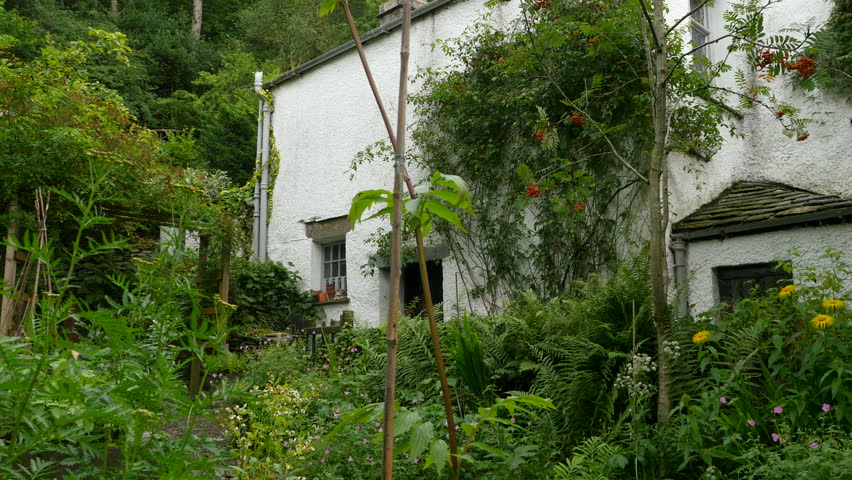 Dove Cottage Lake District Home Stock Footage Video 100